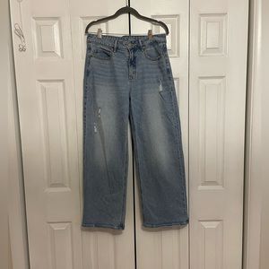 Old Navy Extra High Waisted Wide Leg Jean Size 10P